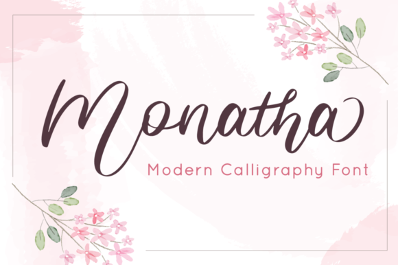 Monatha Font Poster 1