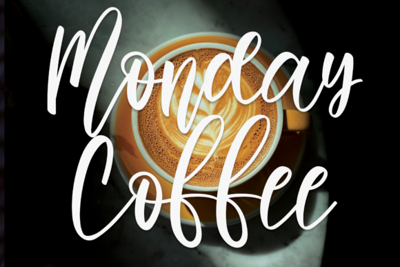 Monday Coffee Font Poster 1