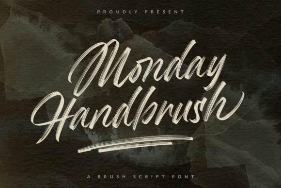 Monday Handbrush Font Poster 1