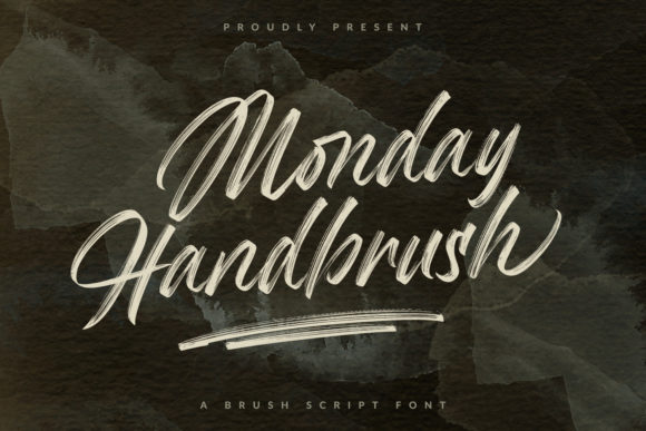 Monday Handbrush Font