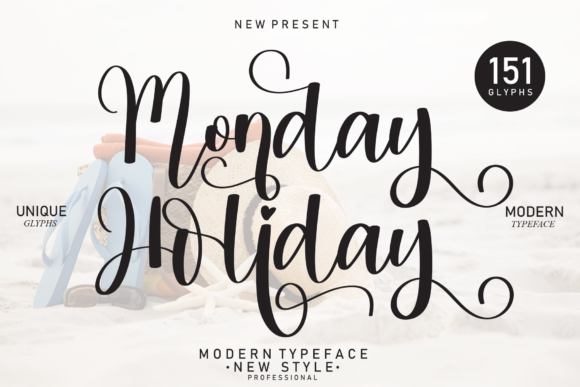 Monday Holiday Font Poster 1
