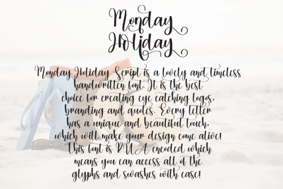 Monday Holiday Font Poster 3