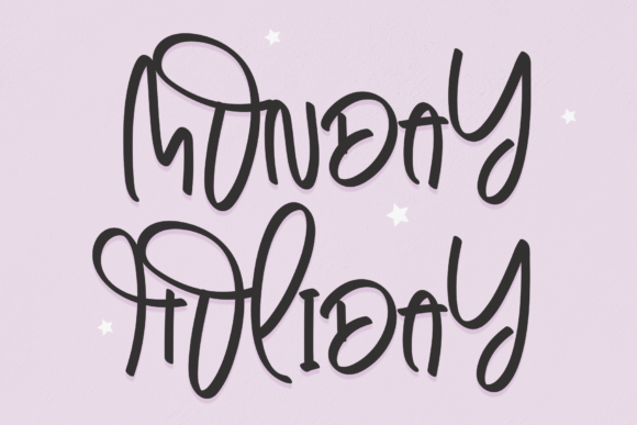 Monday Holiday Font