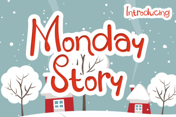 Monday Story Font Poster 1