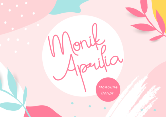 Monik Aprilia Font Monik Aprilia Font Poster 1