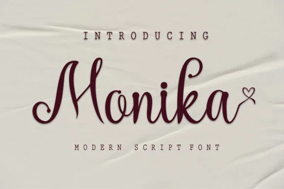 Monika Font Monika Font Poster 1