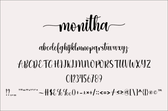 Monitha Font Poster 5