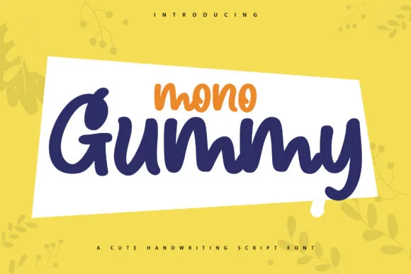 Mono Gummy Font Mono Gummy Font Poster 1