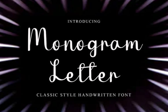 Monogram Letter Font Poster 1