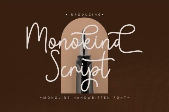 Monokind Script Font Poster 1