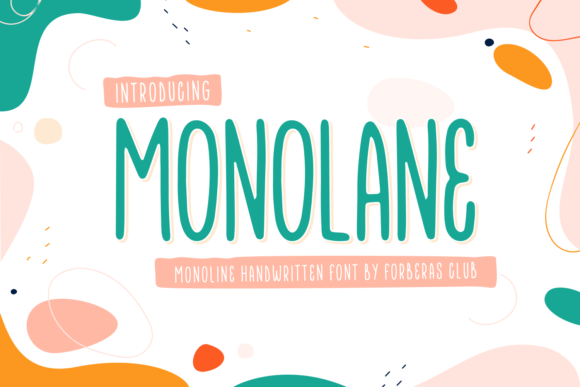Monolane Font Poster 1