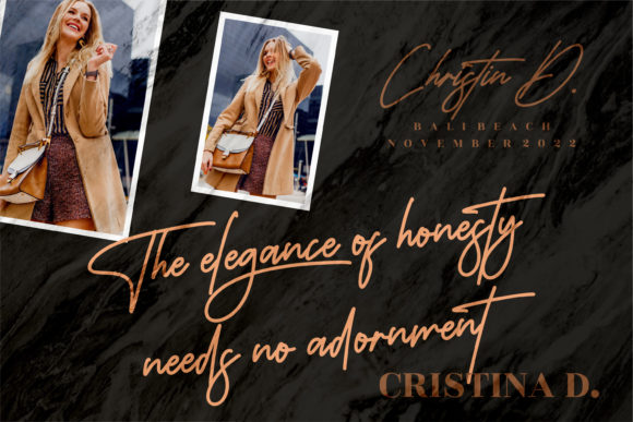Monoline Signature Font Poster 5