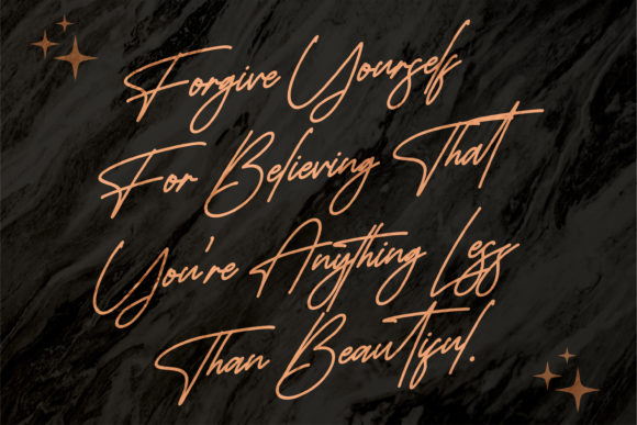 Monoline Signature Font Poster 10