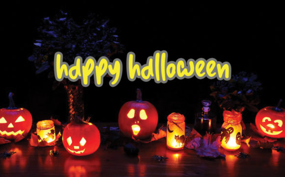 Monster Pumpkin Font Poster 3