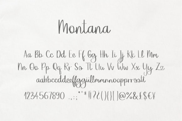 Montana Font Poster 2