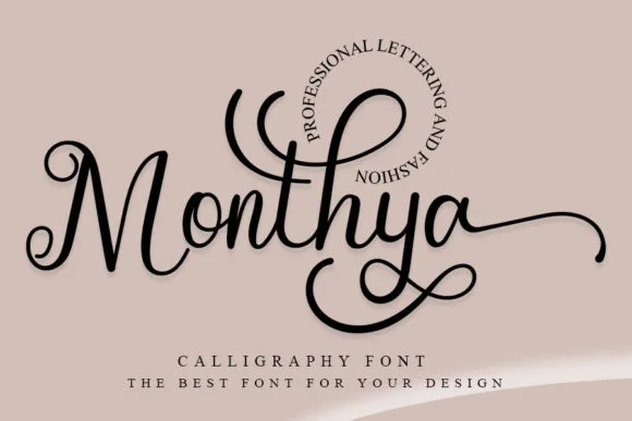 Monthya Font Monthya Font Poster 1