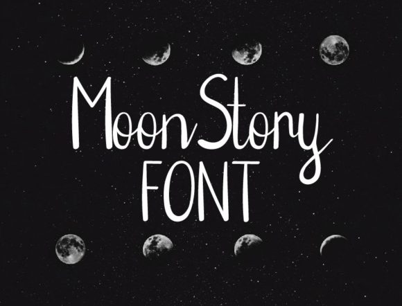 Moon Story Font Poster 1