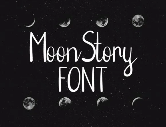 Moon Story Font Moon Story Font Poster 1