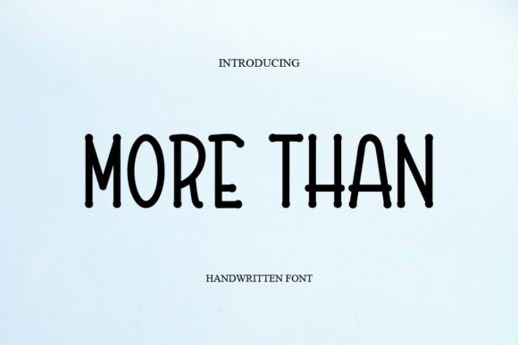 More Than Font Poster 1