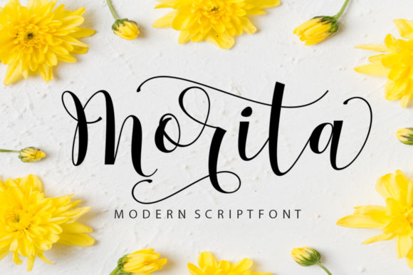 Morita Script Font Poster 1