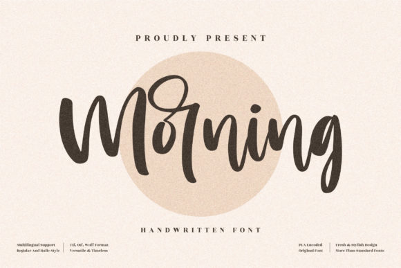 Morning Font Poster 1