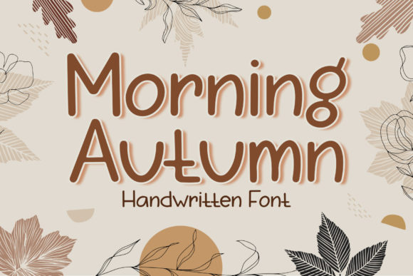 Morning Autumn Font Poster 1