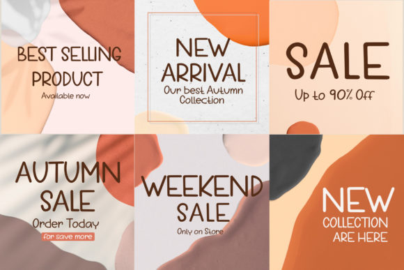 Morning Autumn Font Poster 4
