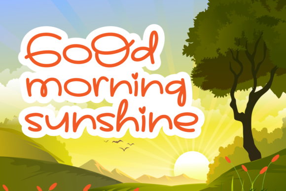 Morning Baby Font Poster 4