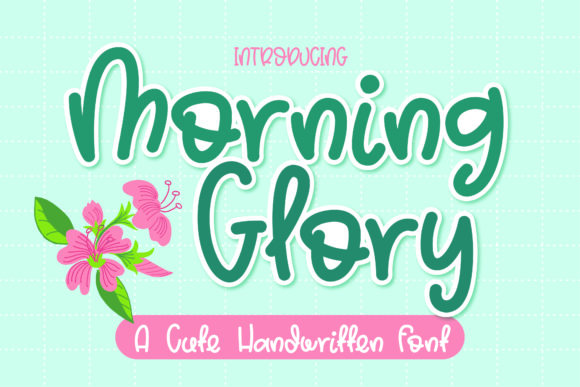 Morning Glory Font Poster 1