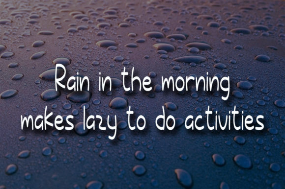 Morning Rain Font Poster 4