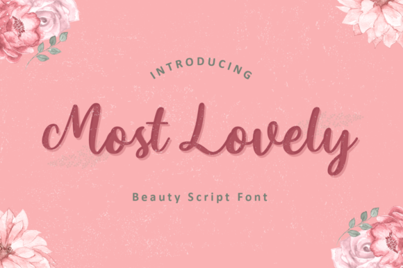 Most Lovely Font Poster 1