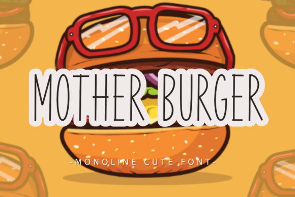 Mother Burger Font Poster 1