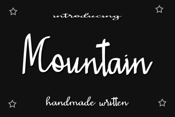 Mountain Font Mountain Font Poster 1