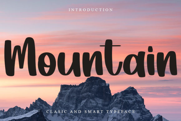 Mountain Font Poster 1