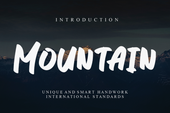Mountain Font Poster 1