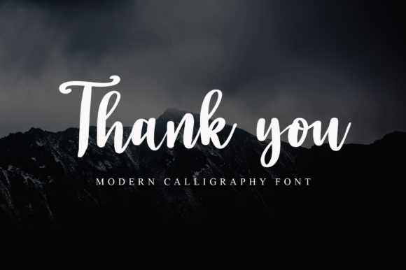 Mountains Font Poster 5