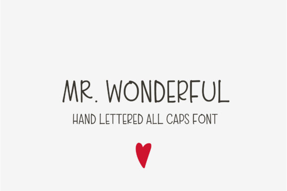 Mr. Wonderful Font Poster 1