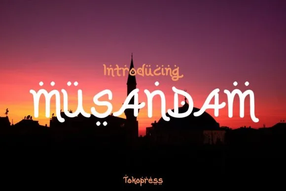 Musandam Font Musandam Font Poster 1