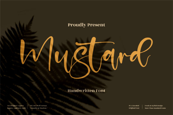 Mustard Font Poster 1