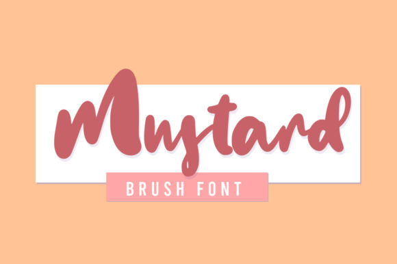 Mustard Font Poster 1