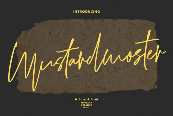 Mustardmoster Script Font Poster 1