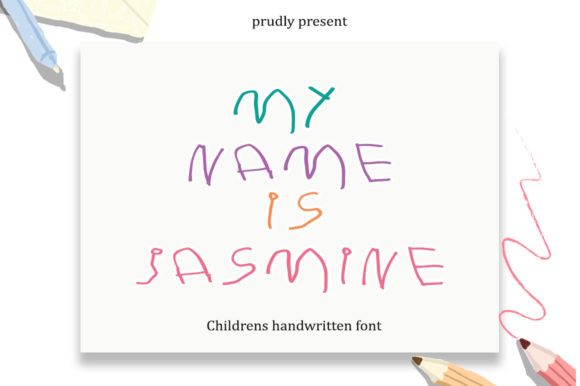 My Name is Jasmine Font Poster 1