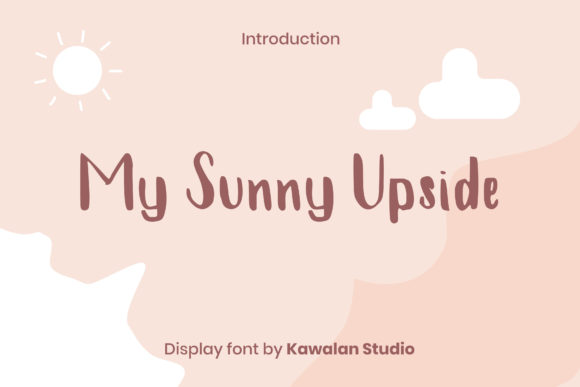 My Sunny Upside Font Poster 1