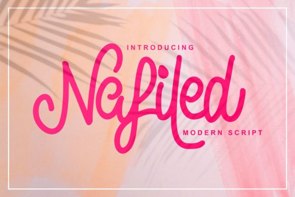 Nafiled Script Font Poster 1