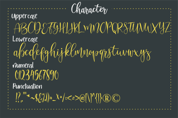 Nanda Lovely Font Poster 2