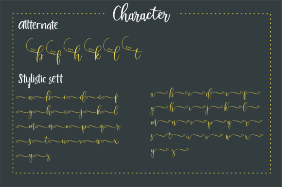 Nanda Lovely Font Poster 3