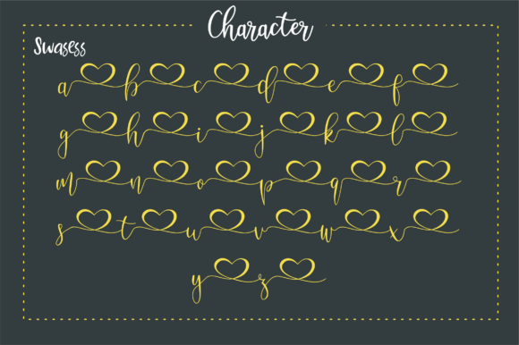 Nanda Lovely Font Poster 4