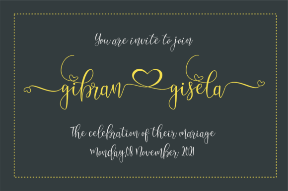Nanda Lovely Font Poster 6