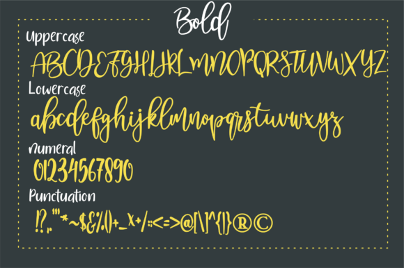Nanda Lovely Font Poster 8