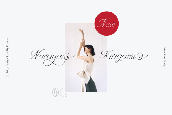 Naraya Kirigami Font Poster 1
